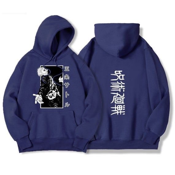 Sweater JUJUTSU KAISEN Oblong / Hoodie Anime SATORU GOJO V1 Jumper