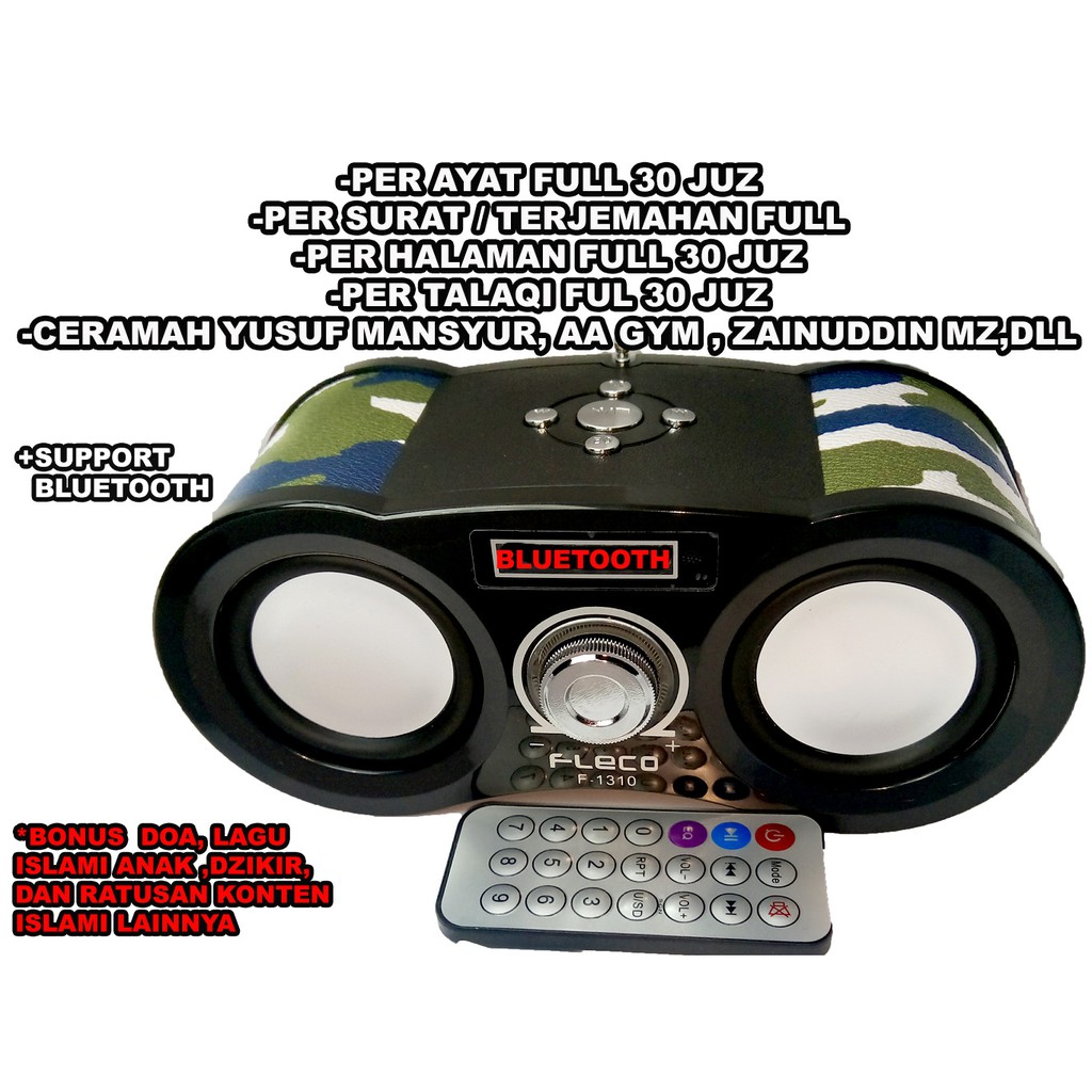 Speaker Quran Bluetooth fleco f1301