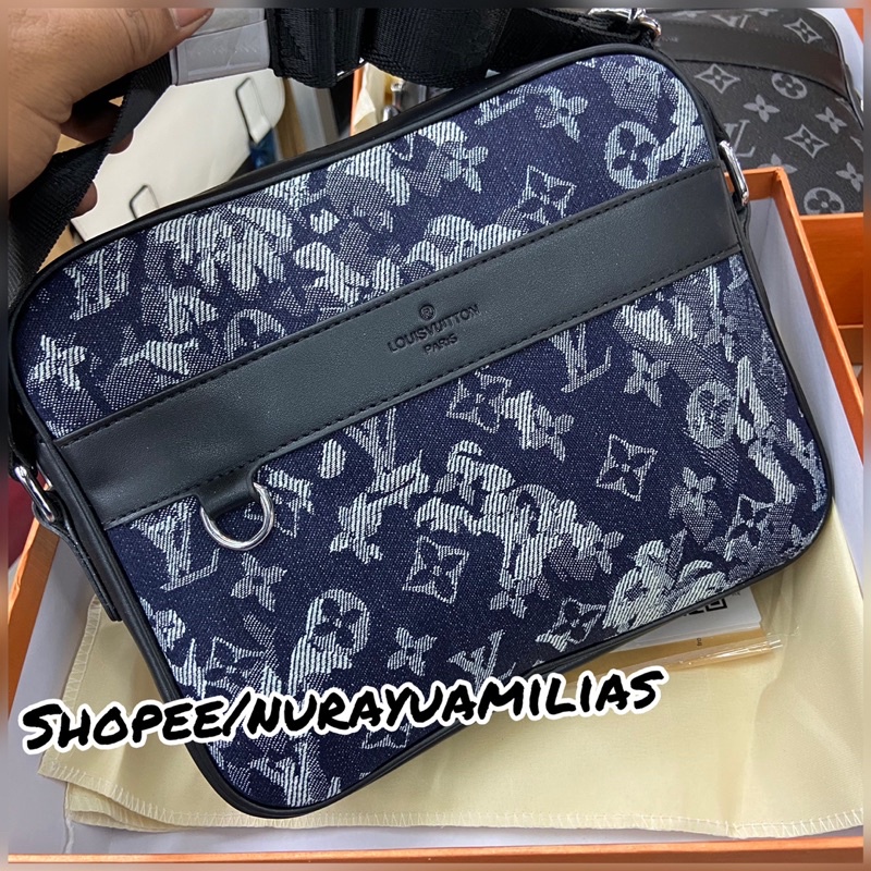 Tas selempang Louis Vuitton import free box messenger bag lv