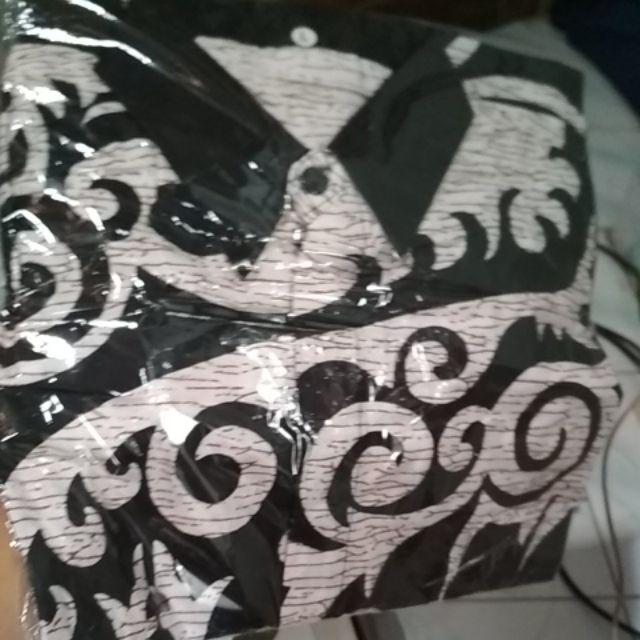 Risna Batik Hrb26 Kenongo Kemeja Hem Pendek Padi Pekalongan M L Xl Murah Keren Batik Pria Wajik Biru