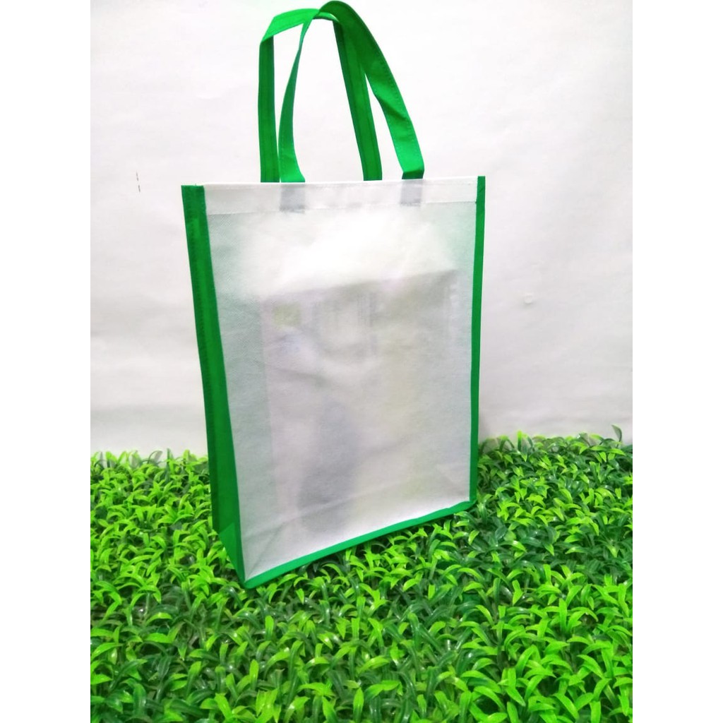 

MURAH Souvenir Tas Spunbond Furing Sablon Custom Murah Grosir Unik