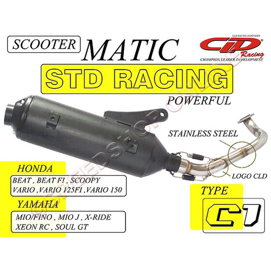 *Otomotif* Knalpot CLD Racing Type C1 Standar Racing Vario 150