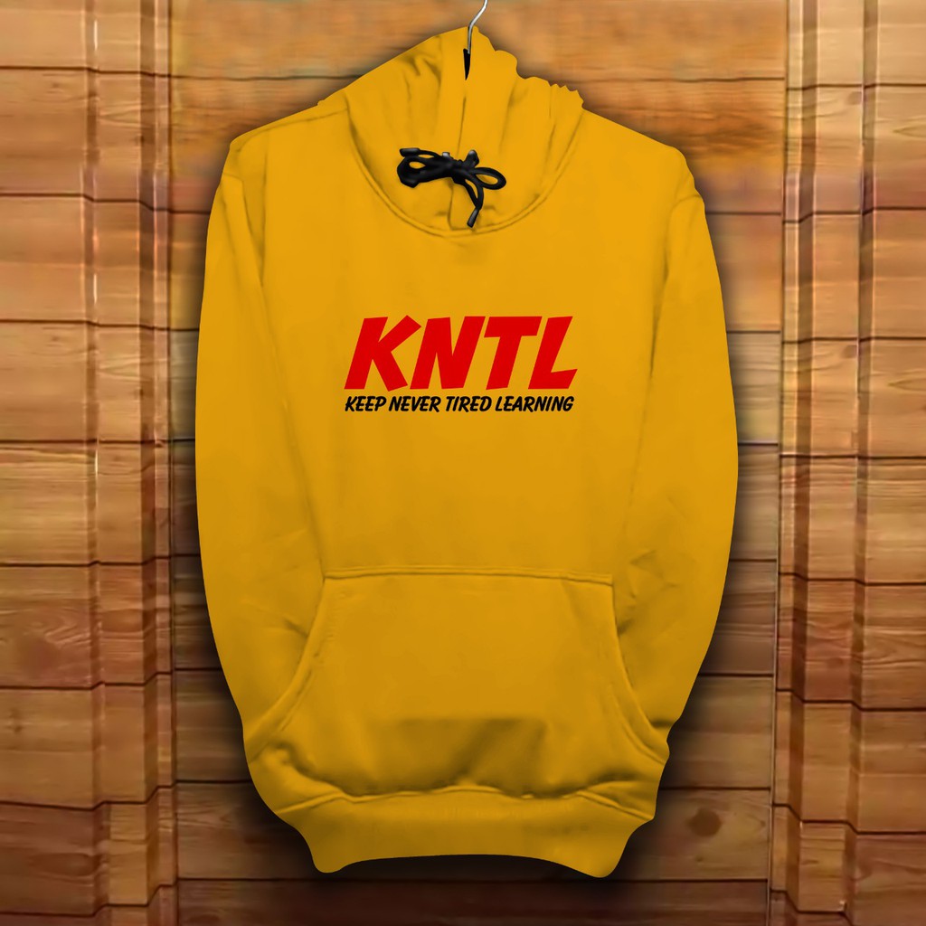 Hoodie Pria / Hodie Pria / Jaket Pria / Sweater Hoodie KNTL (KEEP NEVER TIRED LEARNING)