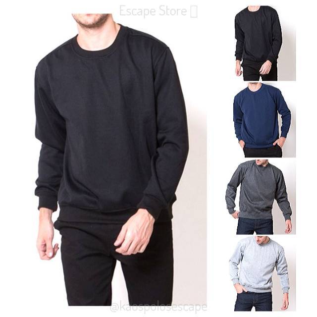 Sweater Polos Basic Cotton Fleece