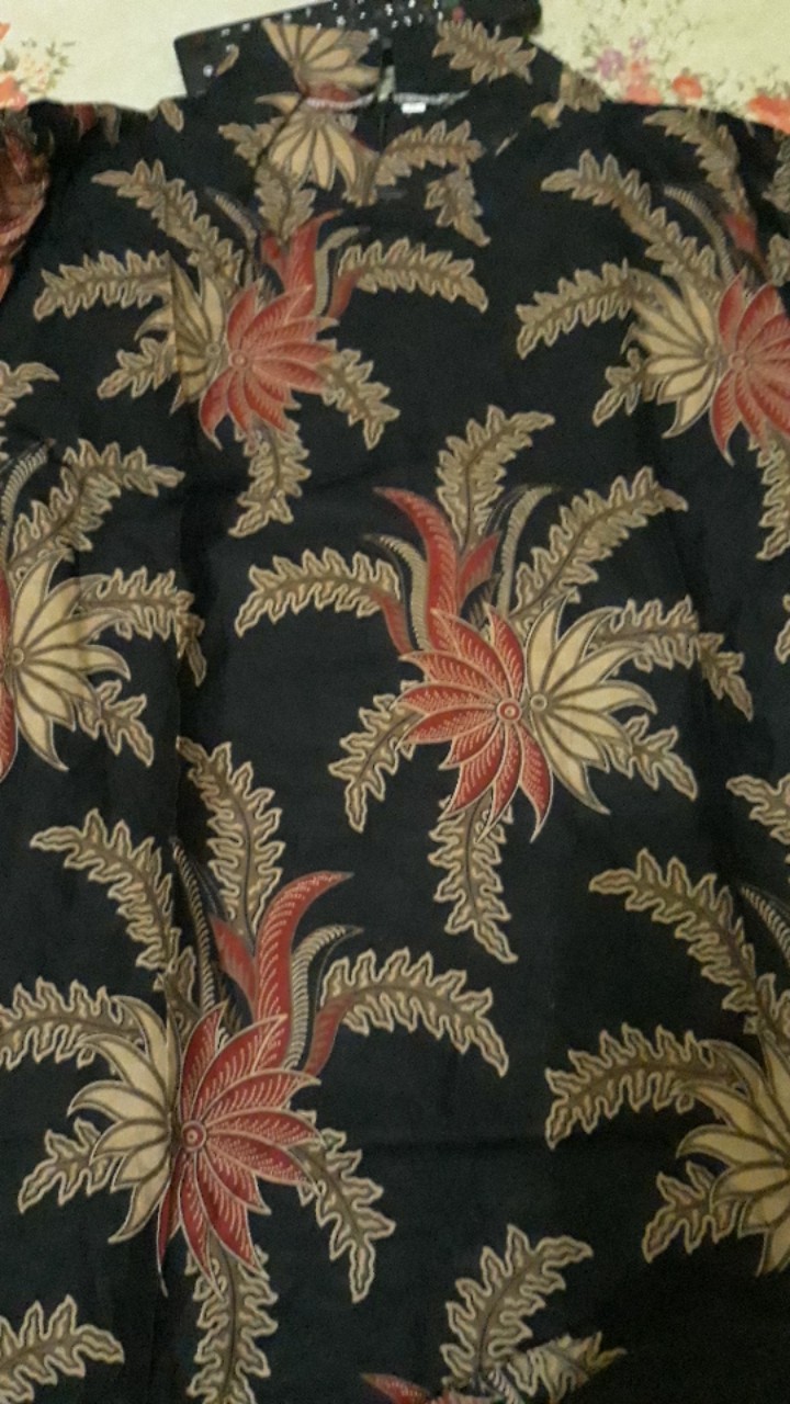 [cod] Tey-17 Batik Wanita Asj Sa Hrb026 Kenongo Kemeja Tosca Pendek