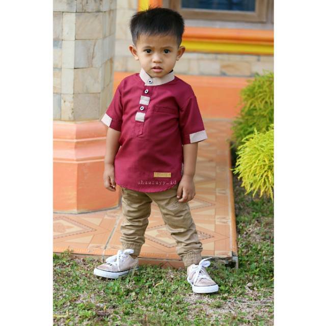 Koko Anak Abbiya Lux Ahzarayy/Kemeja Koko Ahzarayy/Baju Lebaran