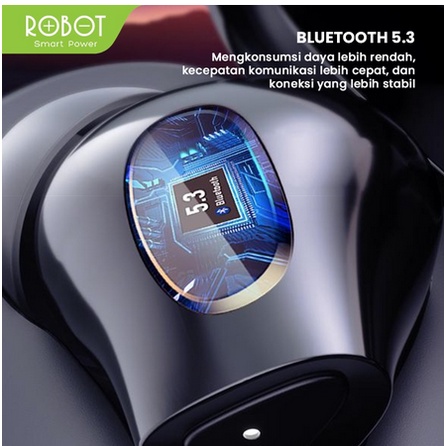 ITSTORE ROBOT T30 HEADSET BLUETOOTH 5.3 EARPHONE AIRBUDS TRUE WIRELESS