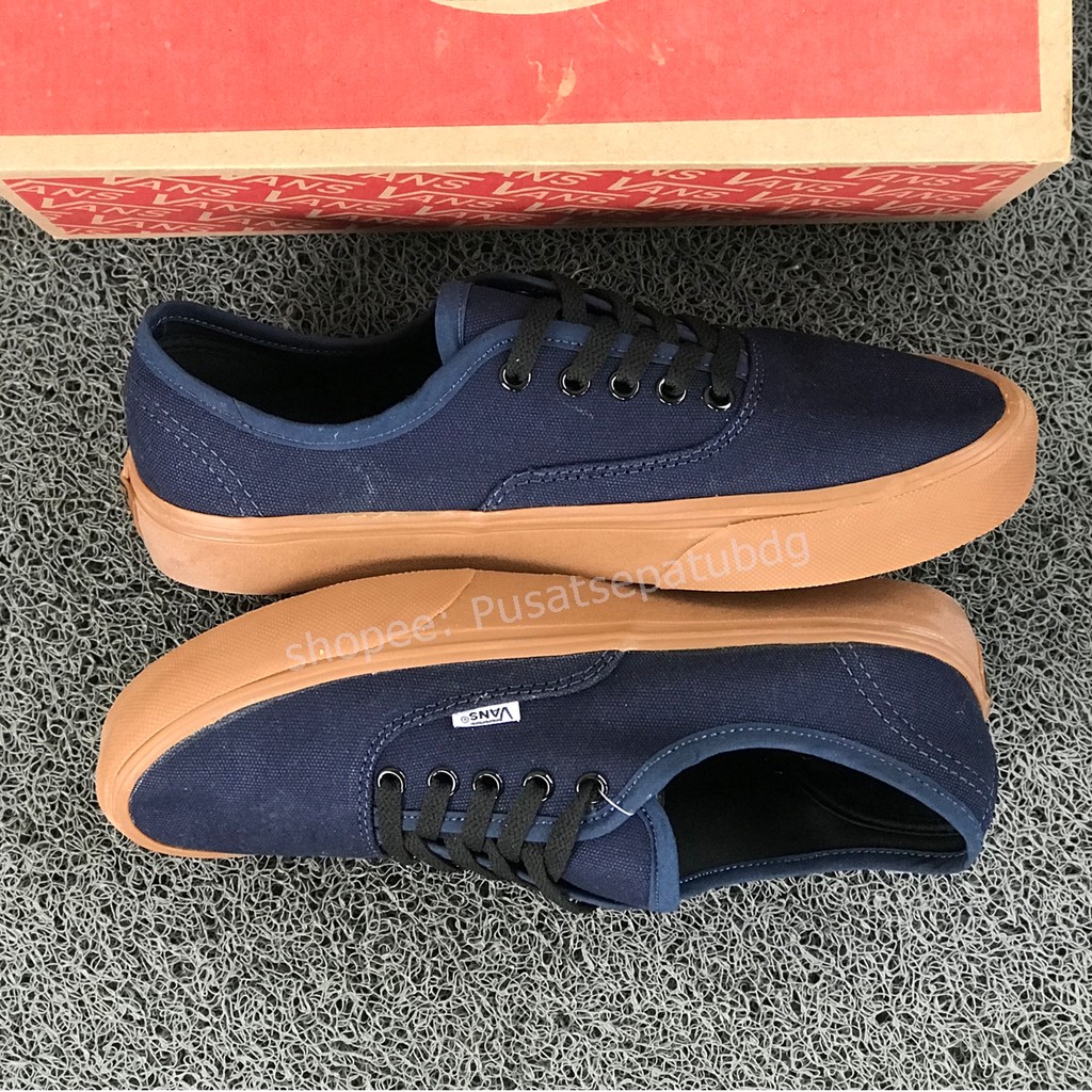 SEPATU VANS AUTHENTIC NAVY GUM WAFFLE DT