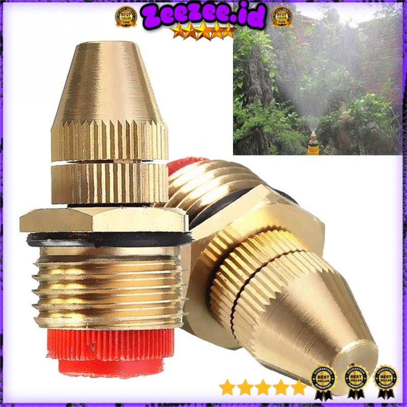 ALAT SEMPROT Siram Drip Irigasi Penyiram Nozzle Brass 1/2 Inch 1 PCS -  Kepala Penyiram Air Bahan Besi Brass / Alat Siram Tanaman Semprotan Penyiram Tanaman Taman Kebun Kabut Otomatis -  alat penyemprot embun kabut mist sistem pengairan nosel katup brass