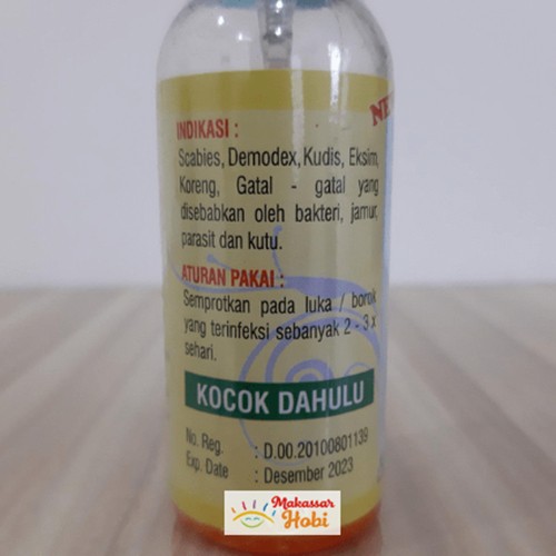 SCADIX Spray 60ml Anti Infeksi Kulit Obat Semprot Scabies Kudis Kucing