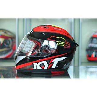 Helm Kyt Rc7 Motif 14 Yellow Fluo Blue Full Face Shopee Indonesia