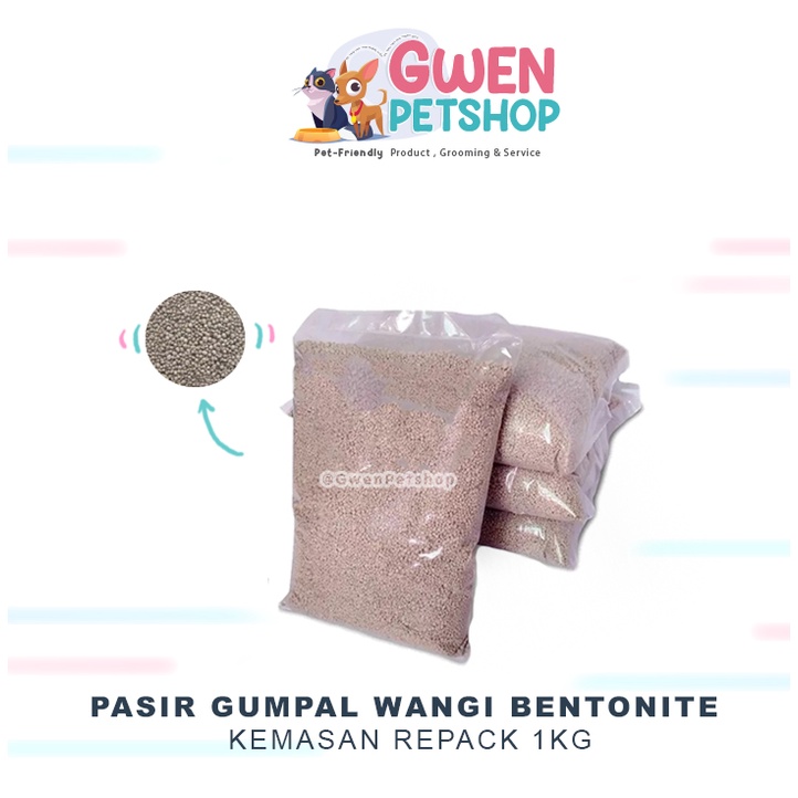 Pasir Kucing Gumpal Wangi  cub n kit cubnkit -- REPACK 1KG