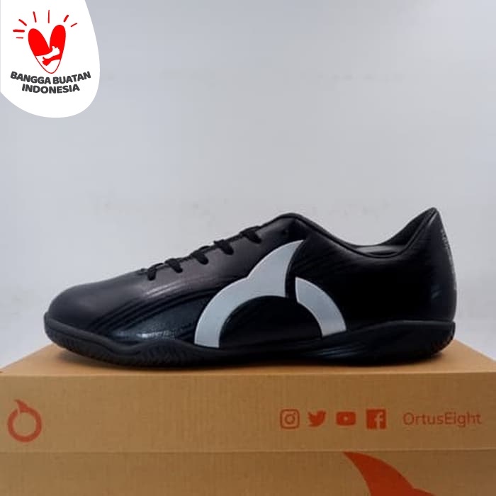 SEPATU FUTSAL ORTUSEIGHT HORIZON IN BLACK 11020115 ORIGINAL BNIB - 38