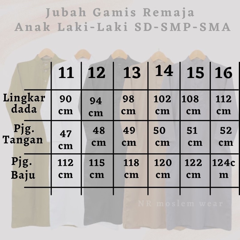 JUBAH ANAK LAKI-LAKI , GAMIS PRIA REMAJA , BAJU KOKO JUBAH SD-SMP-SMA ( TYB 03 )