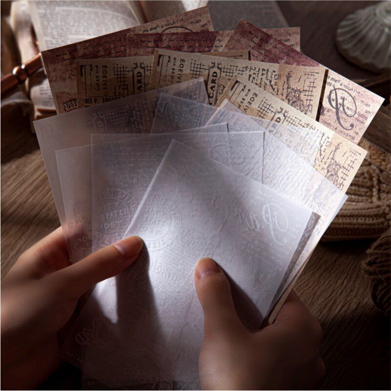 

AYURI - 6pcs Deco paper vintage style paper Deco material for Scrapbooking journaling album diary