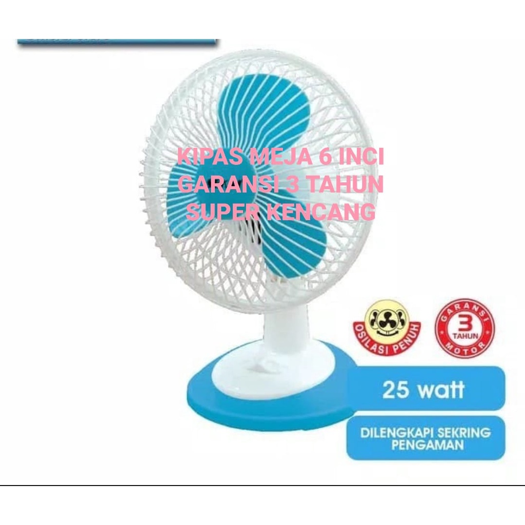 G58 SEKAI DESK FAN KIPAS ANGIN MEJA 6 INCI TABLE DUDUK PENDINGIN COOLING UDARA 25 WATT CEPAT PUTARAN DIJAMIN KENCANG MESKIPUN KECIL SANGAT HEMAT ENERGI DAN TIDAK BERISIK SERTA DILENGKAPI DENGAN SEKRINGHARGA TERJANGKAU TETAPI TETAP BERKHUALITAS