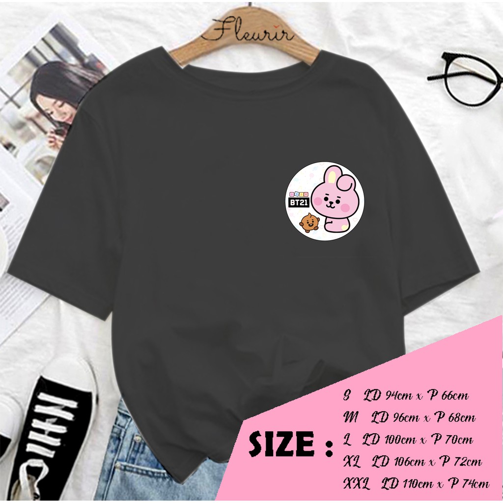 FLEURIR - KAOS BABY COKY WANITA DEWASA LENGAN PENDEK TUMBLR TEE UNISEX