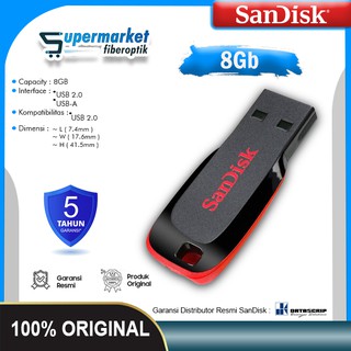 Flashdisk Sandis   k 8Gb Cruzer Blade CZ50 USB Flash Drive