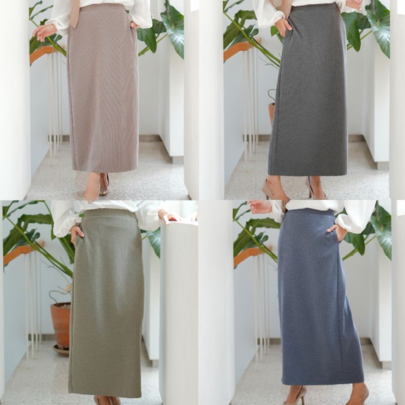 CELLIA FASHION Rok Span Wanita Panjang Office Long Skirt Sepan Terbaru Kekinian