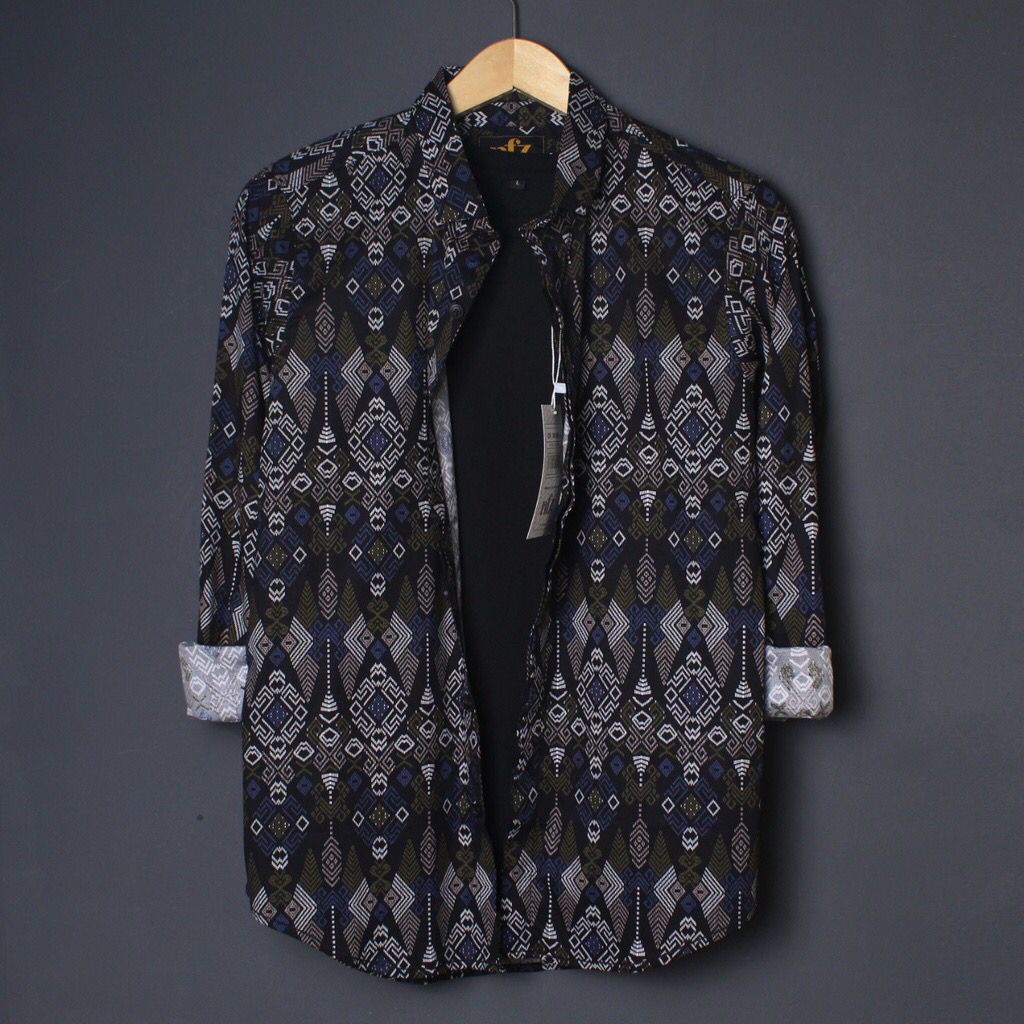 NEW ARRIVAL DISTRO BATIK PRIA BORDIR SOGAN HRB026 BATIKAF NOTOARTO BATIK IPNU-IPPNU HEM PRIA Bel-TORPEDO HITAM