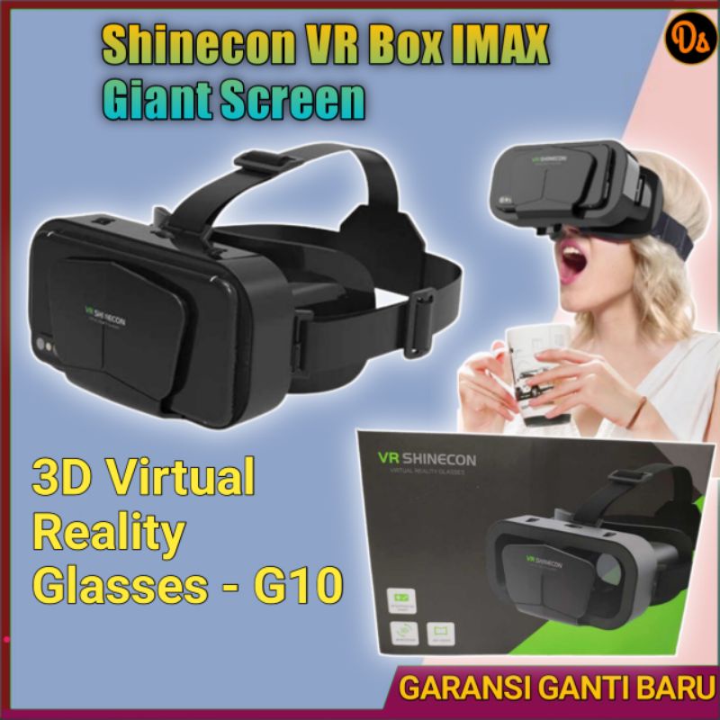 PROMO VR Box Shinecon 3D IMAX Giant Screen Virtual Reality Glasses VR box virtual kacamata vr game vr oculus 4 inch 7 inch HP virtual box Mini murah original G10 7RTHHNBK