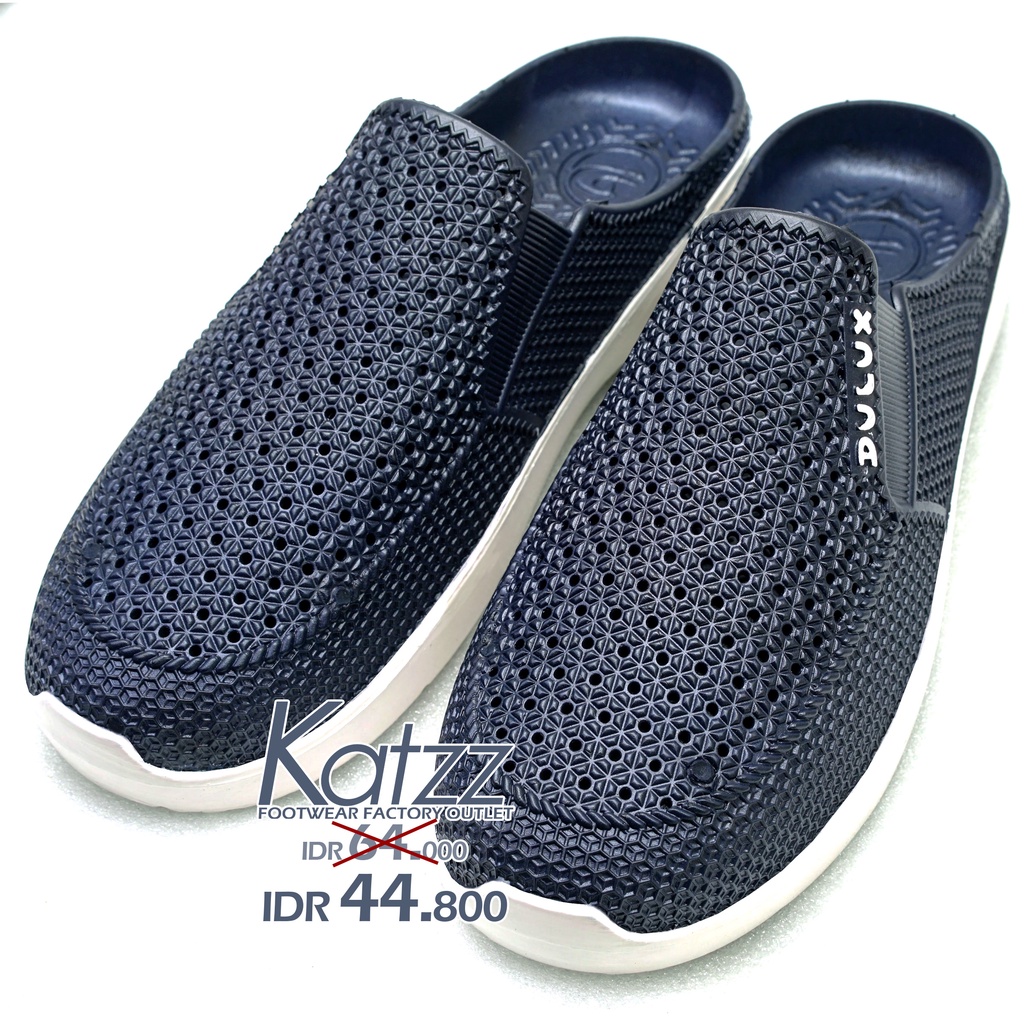 KATZZ - Sandal Slop Karet Pria Dewasa Warna Biru Navy Uk 38 - 43 / Sendal selop Pria /Sandal antilic