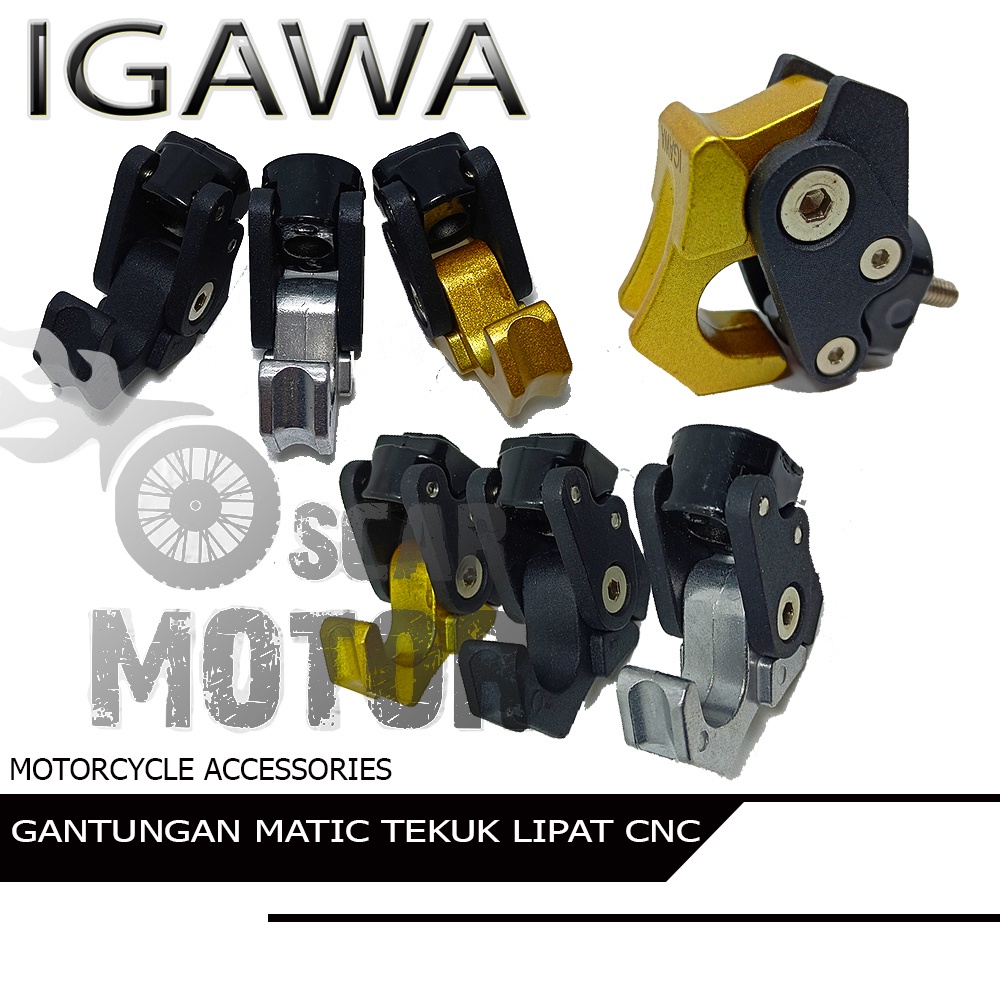 Gantungan Barang Motor Cnc Model Tekuk Lipat Universal honda yamaha suzuki motor