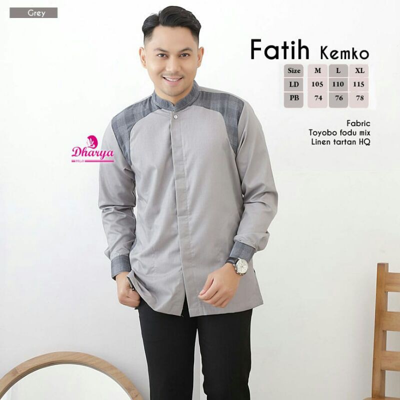Baju Koko Fatih Kemko By Dharya || KoKo