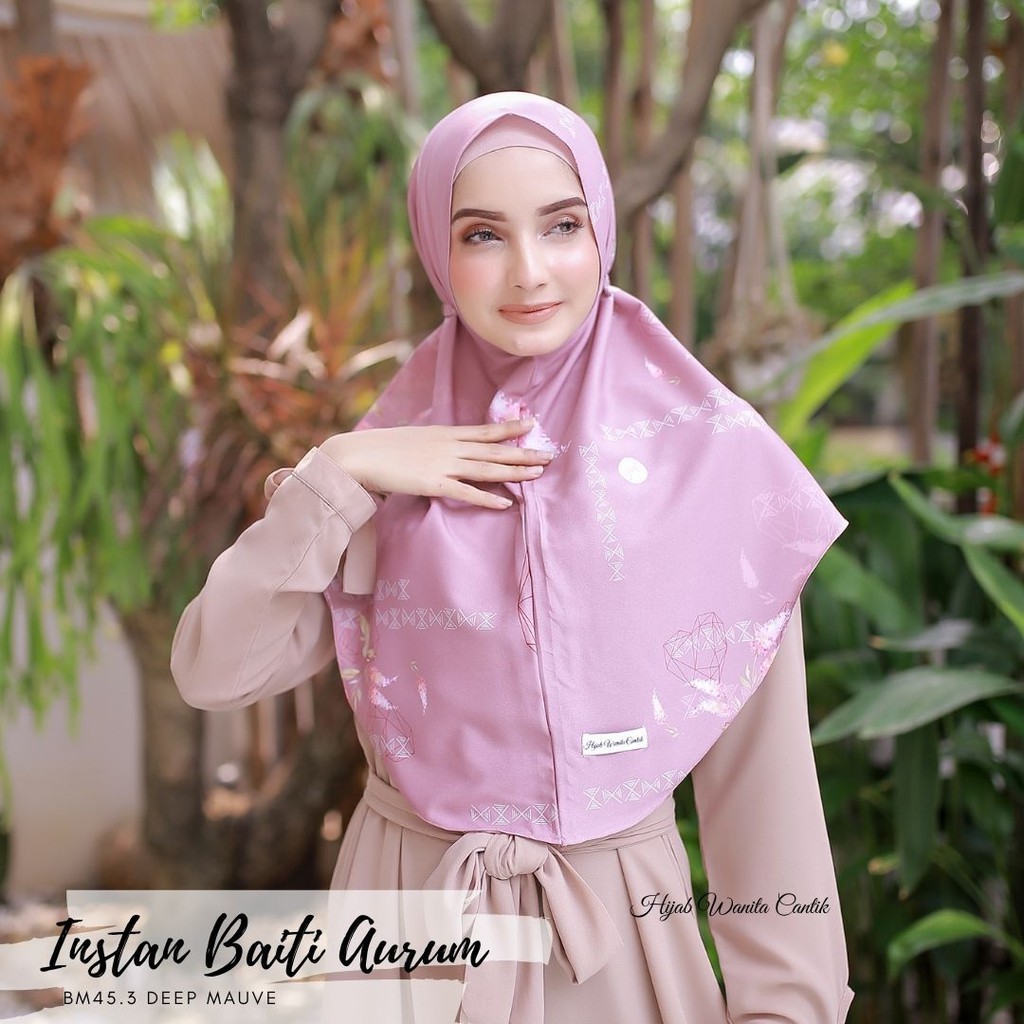 Hijabwanitacantik - Instan Baiti Aurum | Hijab Instan | Jilbab Instan-Deep Mauve