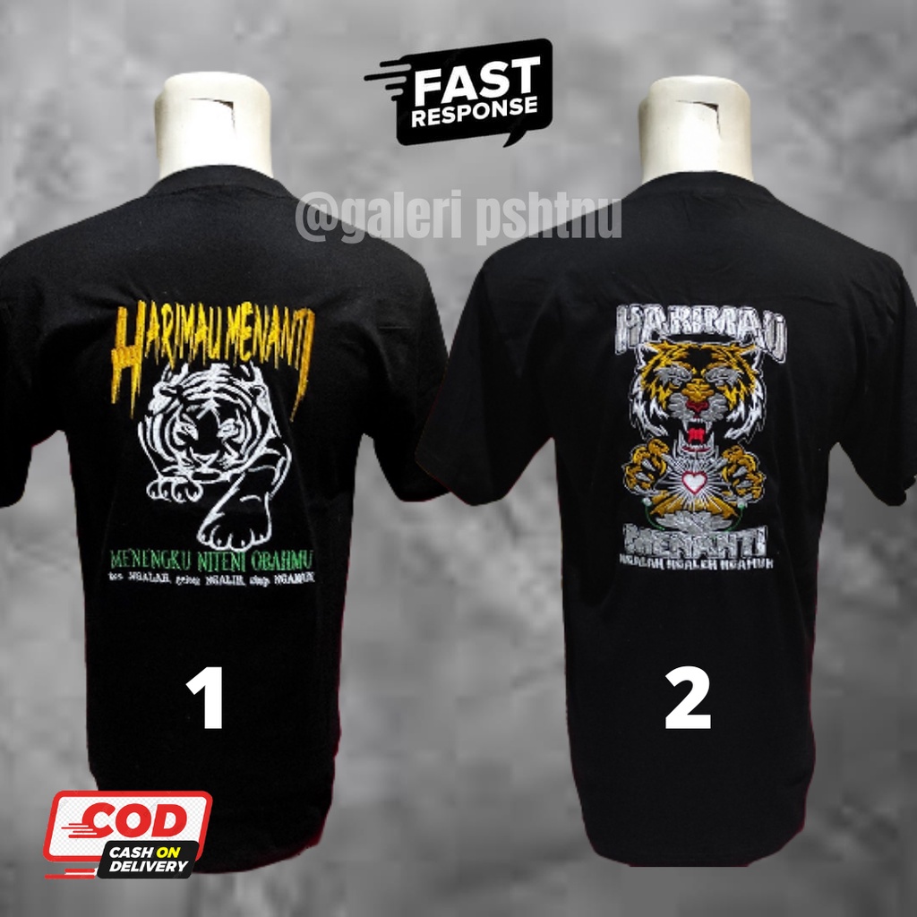 kaos harimau menanti psht - kaos psht bordir - kaos psht murah