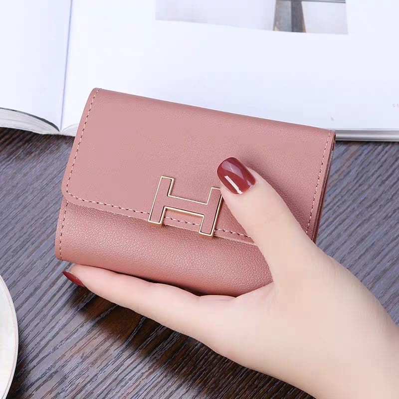 (COD) Dompet Mini Dompet Kulit Dompet Lipat Women Pocket import MALLSHOPPING