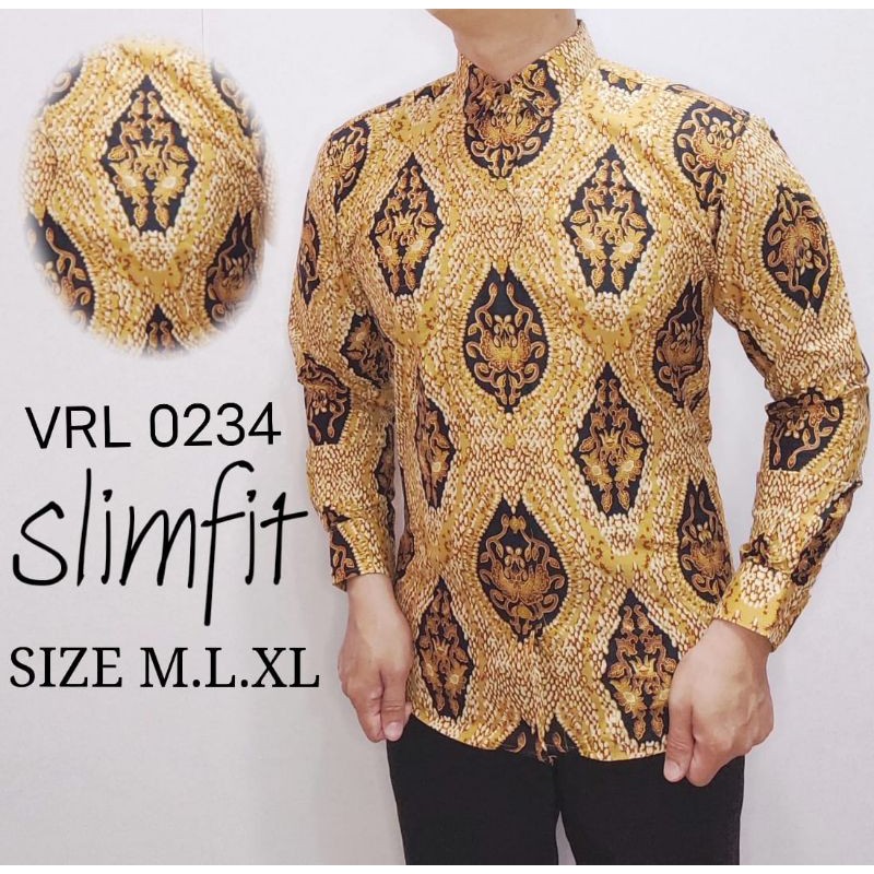 VIO ROLDAN Kemeja Batik Slim Fit Pria VRL 0234