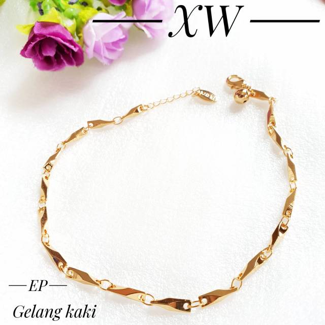 Gelang kaki Xuping gold