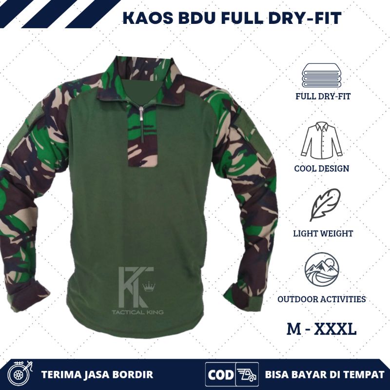 kaos BDU tactical dryfit/kaos tactical BDU/kaos loreng army