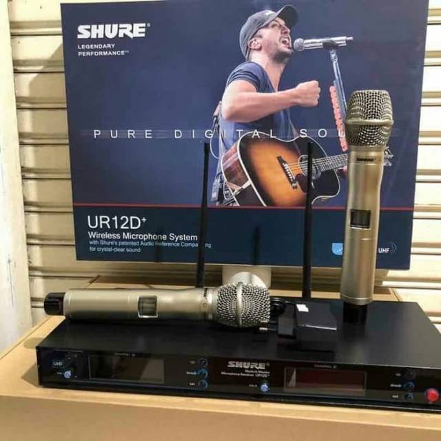 MIC WIRELESS SHURE UR 12D PLUS