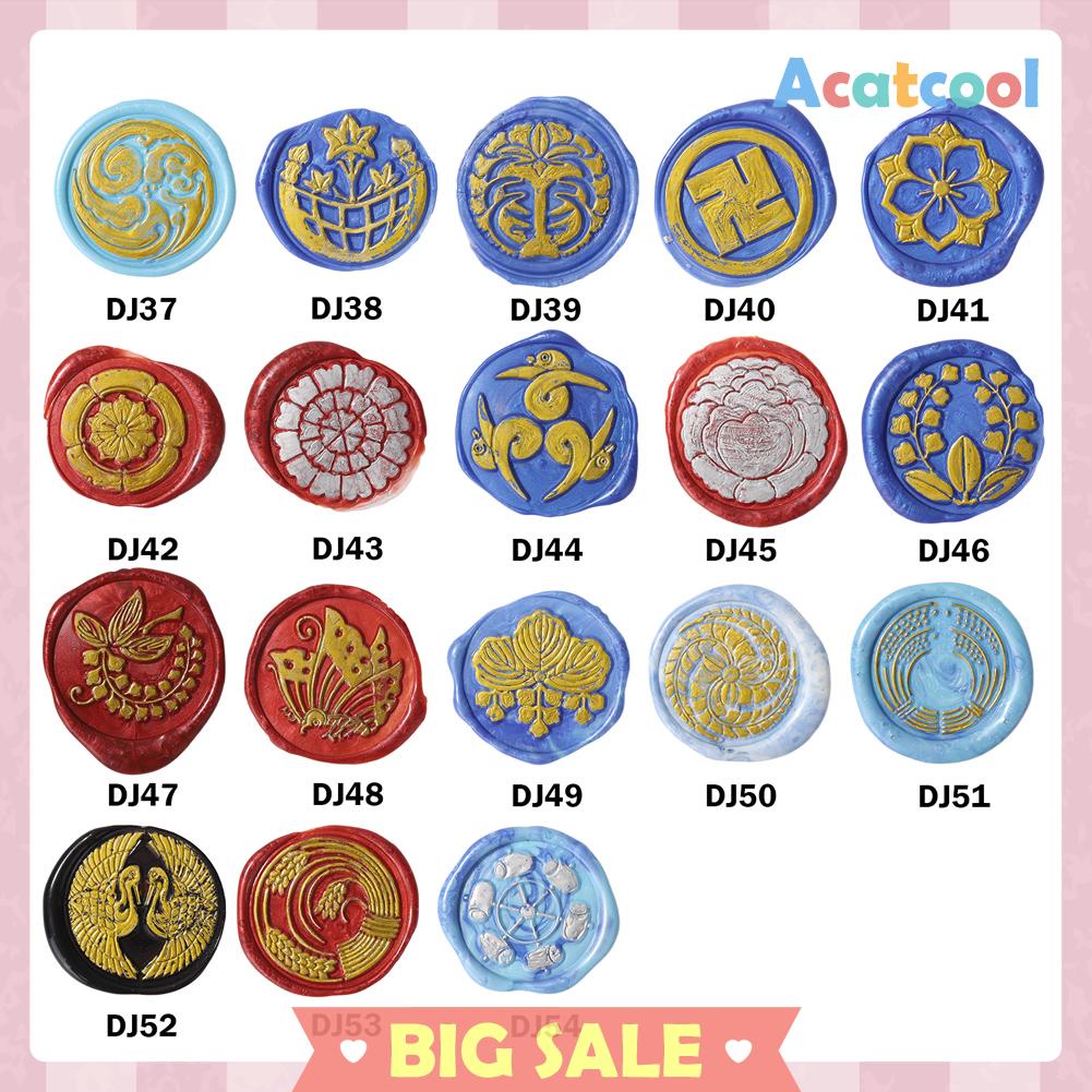 Stempel Segel Lilin Motif Retro Bahan Metal Untuk Dekorasi Scrapbook