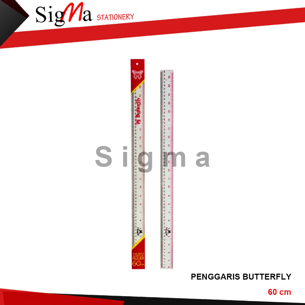 

PENGGARIS PLASTIK 60 CM BUTTERFLY / PENGGARIS 60 CM BUTTERFLY