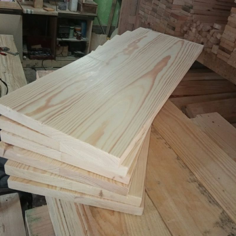Papan kayu jati belanda/pinus ex palet 50 x 7 sudah di amplas halus siap pakai untuk kerajinan/dekor