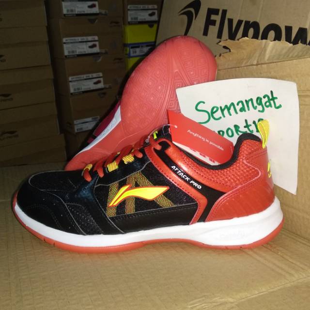 Attack pro/lining/sepatu/badminton/bulutangkis/original/aytp052/aytp 052