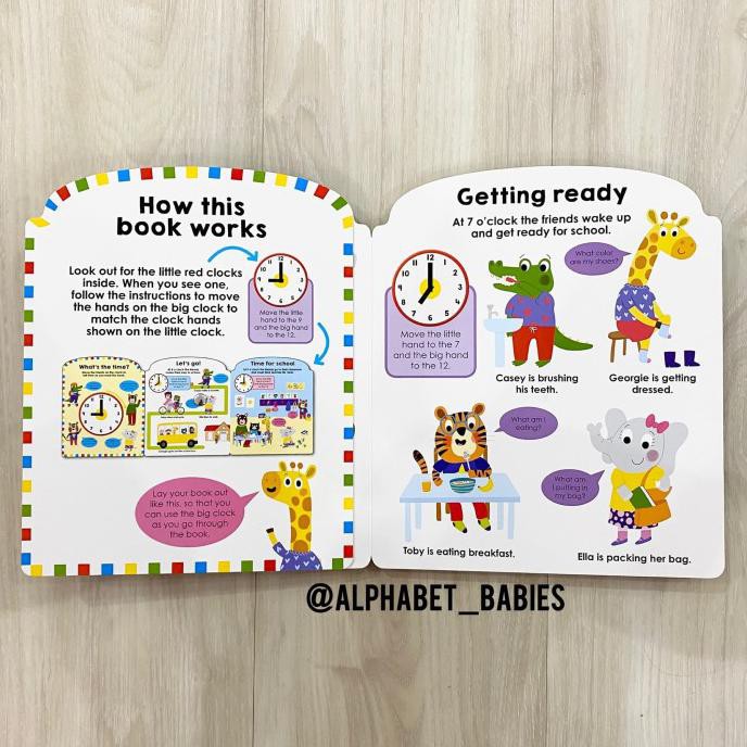 Priddy Learning My First Clock Book (With Movable Clock Hands)