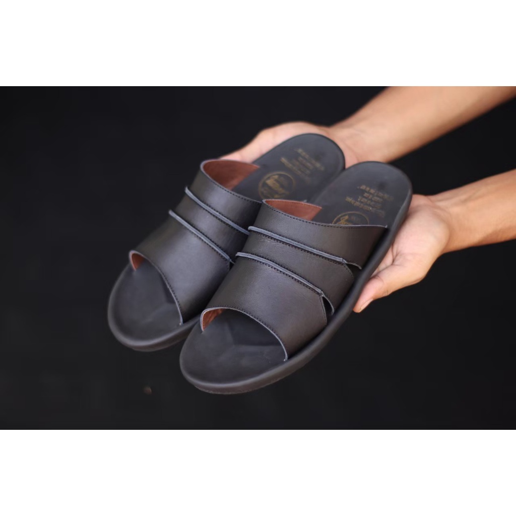 BURAY X SANDAL SLIDE INDIAN PRIA DEWASA CEVANY KULIT ASLI 100% ORIGINAL FORMAL CASUAL SANDAL SLOP KULIT PRIA KERJA KANTOR GURU PNS PESTA RESMI NYAMAN || SANDAL PRIA INDIAN BERKUALITAS MURAH 2022