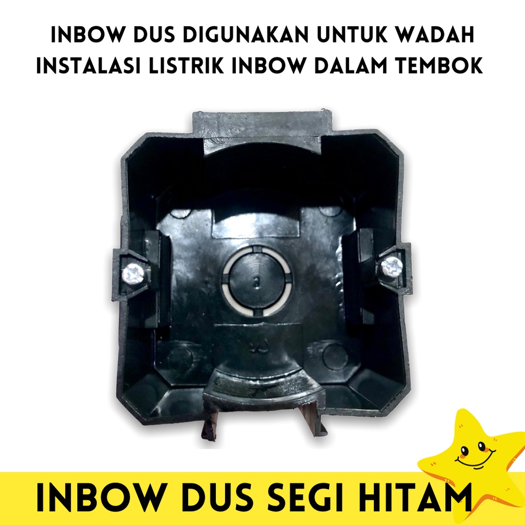 INBOW DUS HITAM / INBOW DOOS /IB DUS / IB DOS / INBOW DOS / KOTAK SAKLAR / TEMPAT SAKLAR / MANGKOK S
