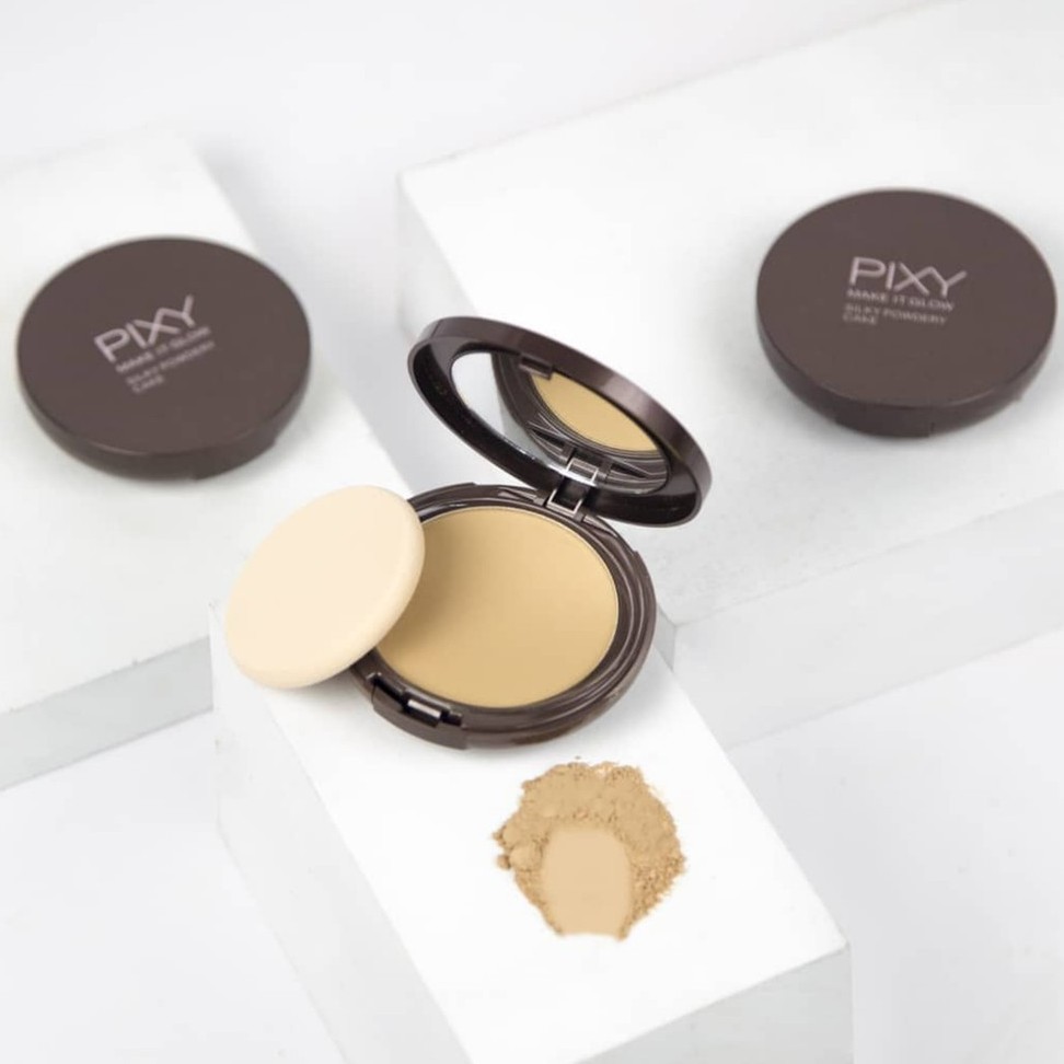 PIXY TERLARIS!! MAKE IT GLOW SILKY POWDERY TWO WAY CAKE / REFILL