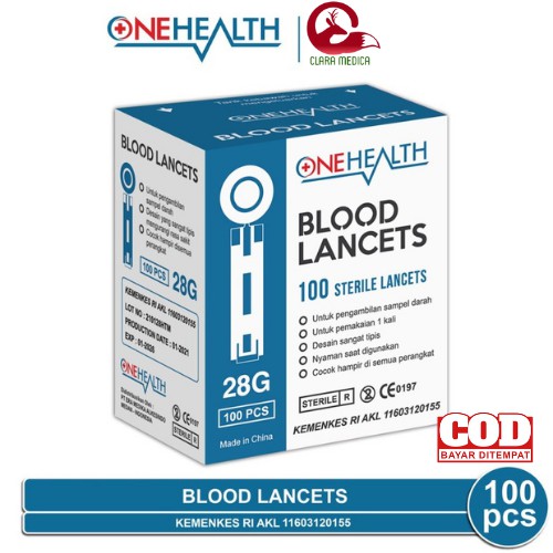 Cod Alat Tes Jarum Blood Lancet 28G Easytouch Easy Touch Nesco Onehealth