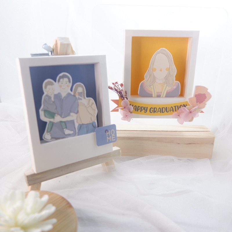 

acrylic hadiah ulang tahun / wisuda / valentine / hari ibu / paper art / polaroid