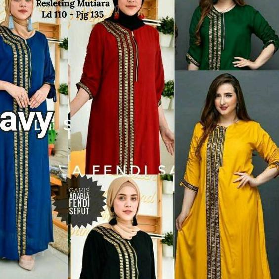 PROMO TERBATAS DASTER ARAB DLUSIA FENDI SADIN DASTER ARAB LENGAN SERUT ...,,