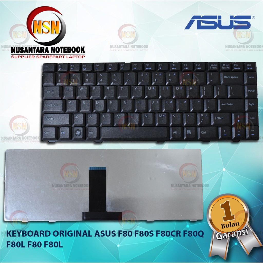 Keyboard Original Asus F80 F80S F80CR F80Q F80L F80 F80L Black