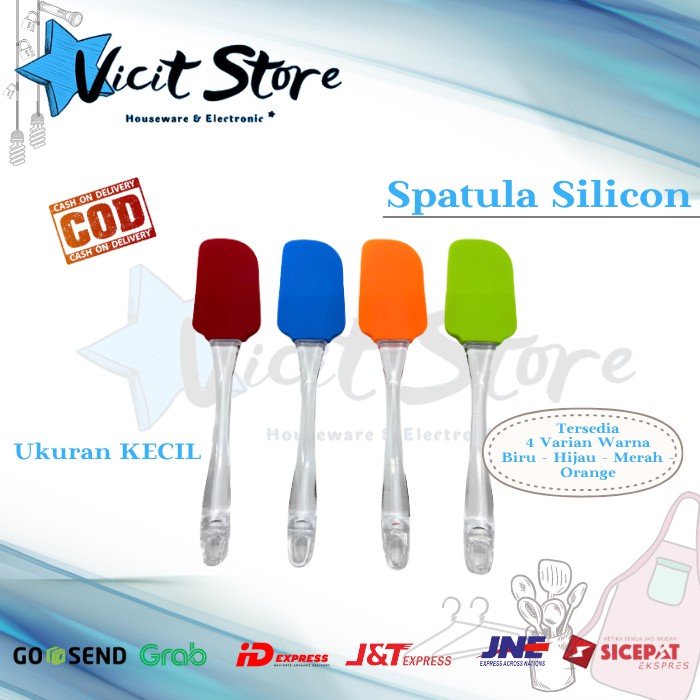 Spatula Poles Silicon Gagang Plastik Food Grade