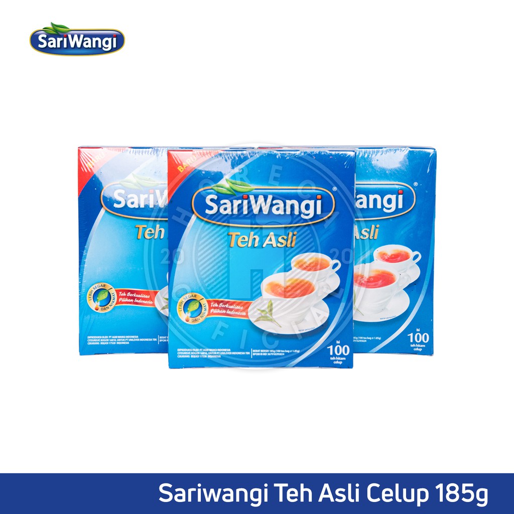 

Sariwangi Teh Asli Isi 100pcs / Teh Hitam Celup Isi 100