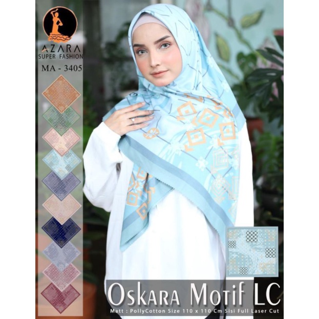 Oskara motif Lasercut Ori Azara hijab